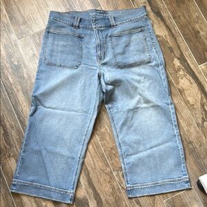 American Eagle Outfitters High-Waisted Stovepipe Crop Jean (Short length)